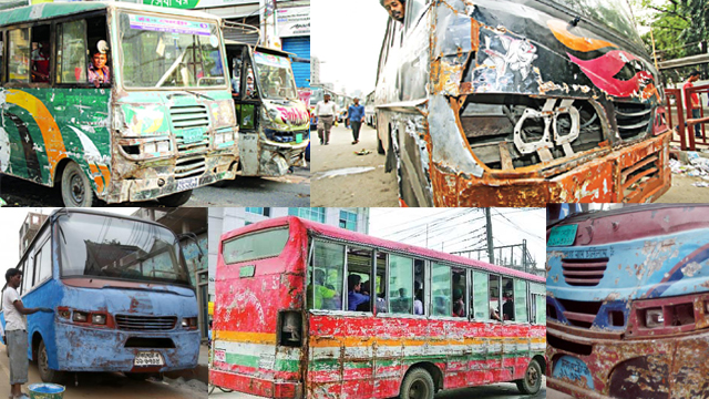 সারাদেশে ৩৩ শতাংশ বাসের ফিটনেস নেই