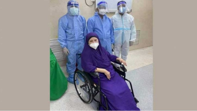 আবারও করোনার নমুনা দিলেন খালেদা জিয়া